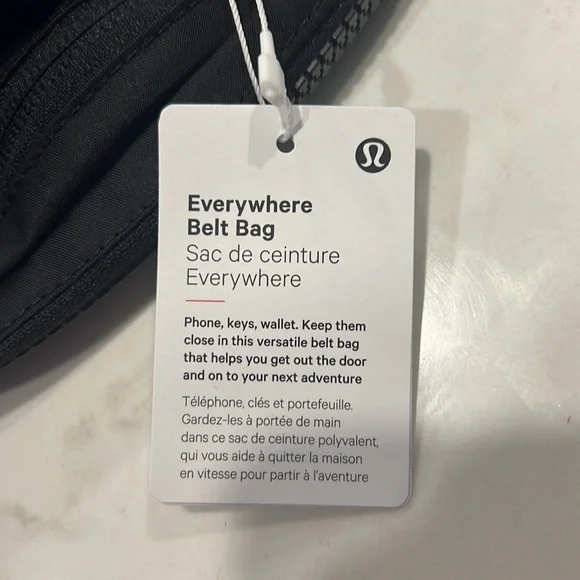 BNWT Lululemon Everywhere Belt Bag Black 1 Litre - Picture 7 of 10
